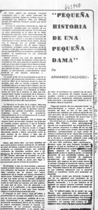 Pequeña historia de una pequeña dama