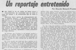 Un reportaje entretenido