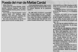 Poesía del mar de Matías Cardal