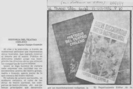 Historia del teatro chileno .