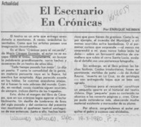 El escenario en crónicas