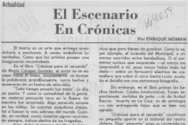 El escenario en crónicas