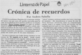 Crónica de recuerdos