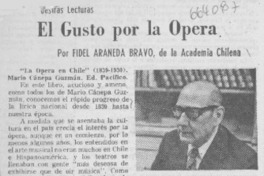 El gusto por la ópera