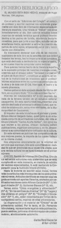 El mundo está bien hecho