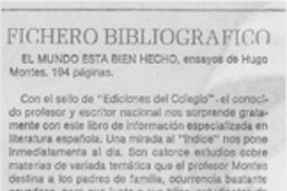 El mundo está bien hecho