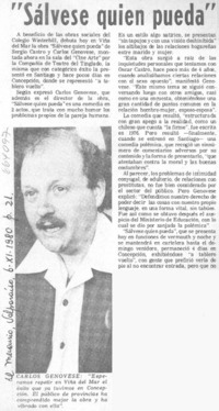 "Sálvese quien pueda".