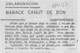 Barack Canut de Bon