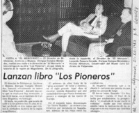Lanzan libro "Los Pioneros".  [artículo]