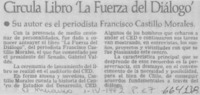 Circula libro "La fuerza del diálogo".
