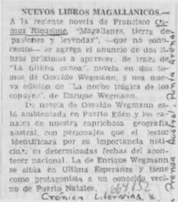 Nuevos libros magallánicos