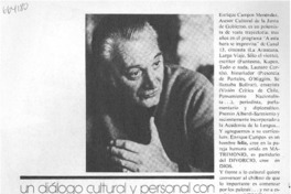 Enrique Campos Menéndez : [entrevista]