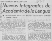 Nuevos integrantes de Academia de la Lengua