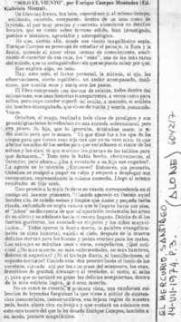 "Sólo el viento"  [artículo] Alone.
