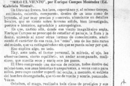 "Sólo el viento"  [artículo] Alone.