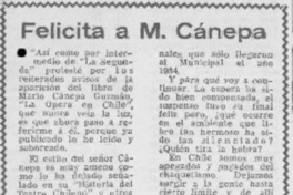 Felicita a M. Cánepa