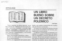 Un libro bueno sobre un decreto polémico