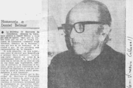 Homenaje a Daniel Belmar.