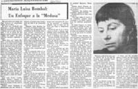 María Luisa Bombal, un enfoque a la "Medusa"  [artículo] María Luisa Bombal.