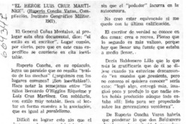 El héroe Luis Cruz Martínez