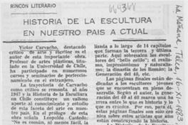 Historia de la escultura en nuestro país actual