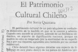 El Patrimonio Cultural Chileno
