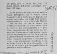 Un prólogo y tres autores.  [artículo]