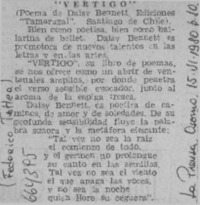 Vértigo  [artículo] Federico Tatter.