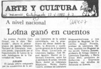 Loína ganó en cuentos.  [artículo]