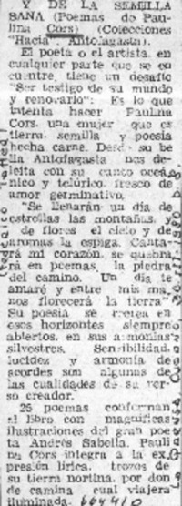 Y de la semilla sana  [artículo] Federico Tatter.