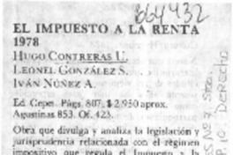 El impuesto a la renta.  [artículo]