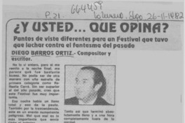 Y usted... que opina?  [artículo]