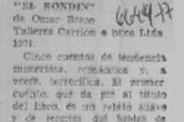 El rondín"  [artículo] Efraín Szmulewicz.