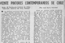 Veinte pintores contemporáneos de Chile