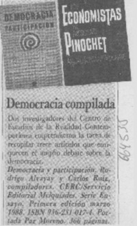 Democracia y participación.