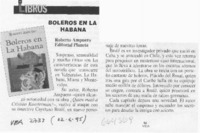 Boleros en La Habana.