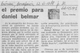 El premio para Daniel Belmar.