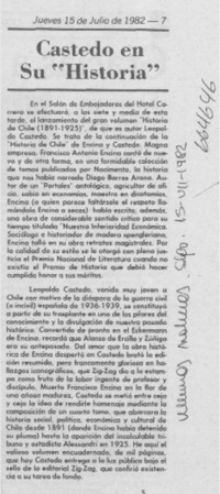 Castedo en su "Historia"