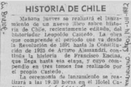 Historia de Chile.