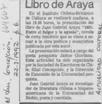 Libro de Araya.