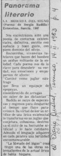 La morada del signo.