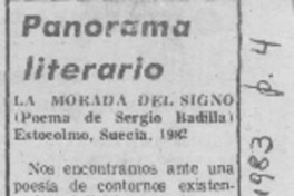 La morada del signo.