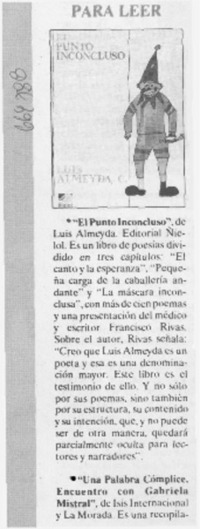 El punto inconcluso.