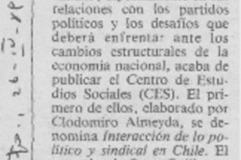 CES publica dos estudios sobre sindicalismo.