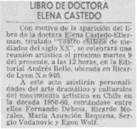 Libro de doctora Elena Castedo.
