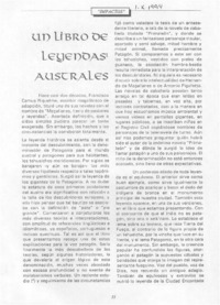 Un Libro de leyendas australes