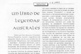Un Libro de leyendas australes