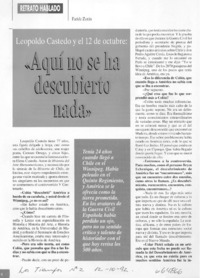 Aquí no se ha descubierto nada" [entrevista]