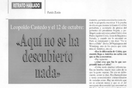 Aquí no se ha descubierto nada" [entrevista]