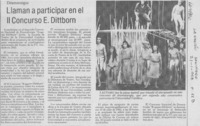 Llaman a participar en el II concurso E. Dittborn.